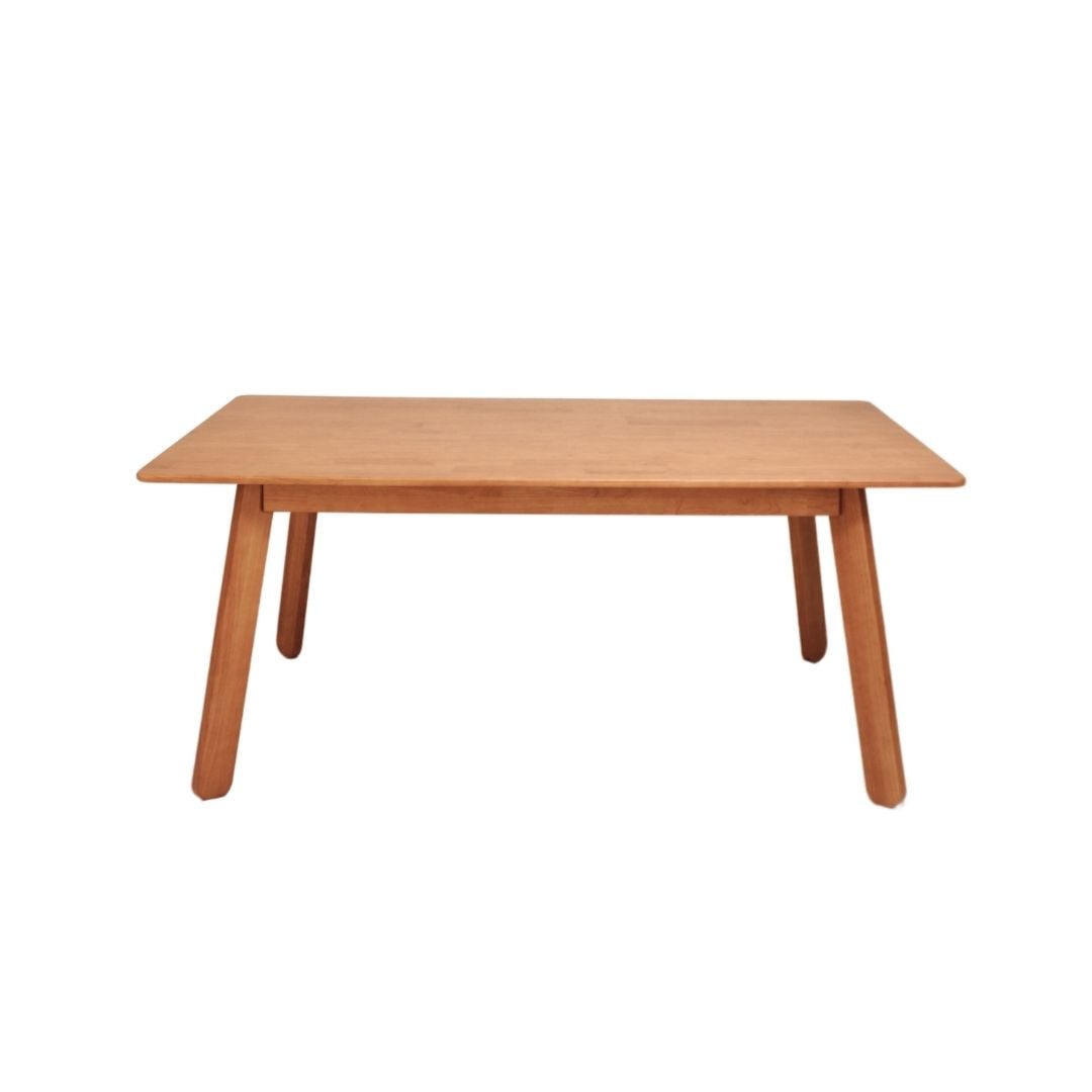 โต๊ะทานข้าวไม้ยางพาราแท้ 6 ที่นั่ง MAAI DESIGN  รุ่น DEZATO TABLE L สีโอ๊ค